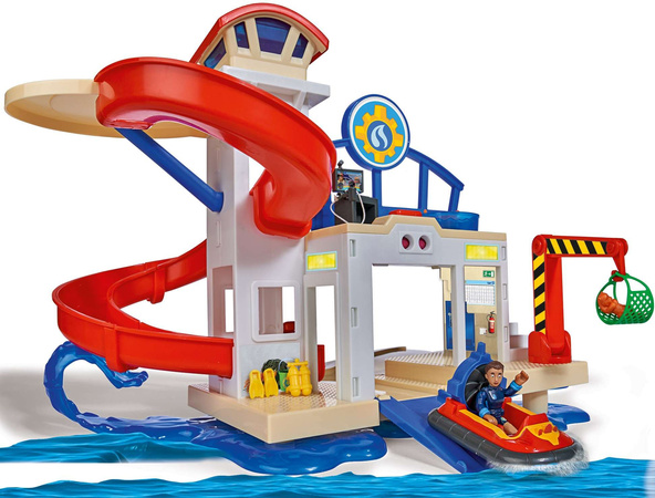 OUTLET Strażak Sam Stacja oceaniczna ratunkowa + figurka Jodie i ponton WYBRAKOWANY