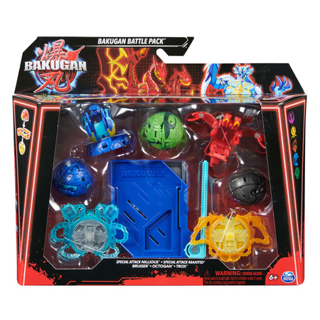 Bakugan Battle Pack Special Attack Nillious i Mantid + Bruiser Octogan Trox Figurki