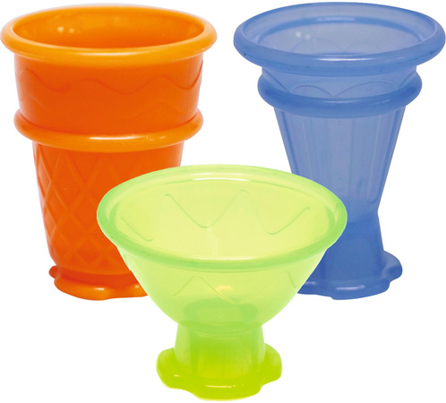 OUTLET Kolorowe lody lodziarnia zestaw masa plastyczna i akcesoria 11 elementów USZKODZONE OPAKOWANIE