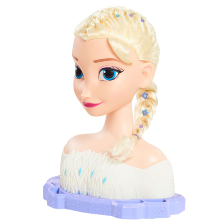 Lalka Duża Głowa do czesania i stylizacji włosów Deluxe Księżniczka Disney Elsa Kraina Lodu z akcesoriami + Dyson Zestaw do stylizacji włosów Suszarka Supersonic 5 elementów