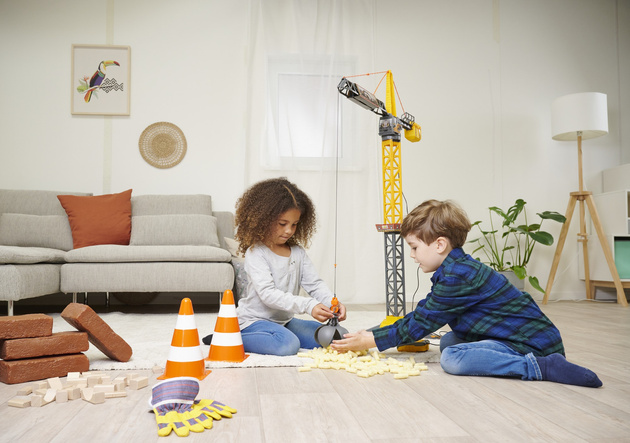 Duży Dźwig Żuraw zdalnie sterowany 110 cm obrotowe ramię + pilot