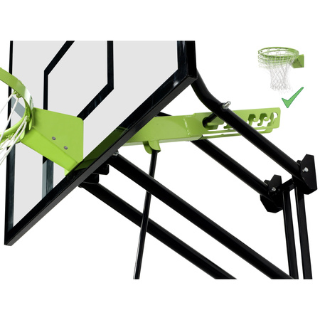 Kosz do gry Koszykówka Regulowany zestaw na ścianę do wsadów Galaxy 116x77 cm