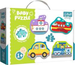 Trefl Baby Classic Grube Puzzle Pojazdy Transport 