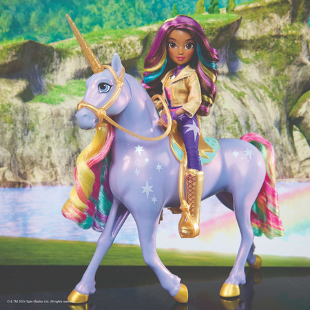 Unicorn Academy Zestaw Sophia & Wildstar dziewczyna i jednorożec ze światłem+ akcesoria