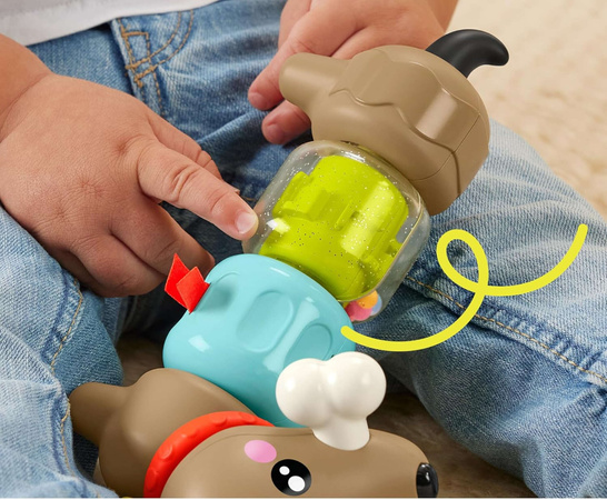 Piesek Sensoryczny Aktywizujący Jamnik zabawka dla maluchów