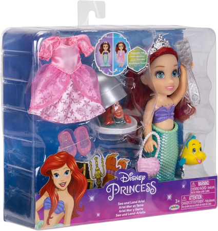 Mini lalka Disney Mała Syrenka Arielka 16 cm + akcesoria