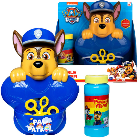 Maszyna Do Baniek Z Płynem Pistolet Na Bańki Mydłane + Płyn 100 Ml Psi Patrol Chase