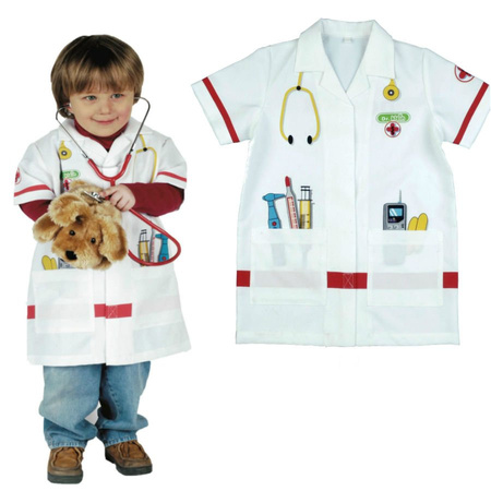 Fartuch małego lekarza dla dzieci strój kostium