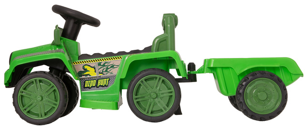 EVO Auto na akumulator dla dziecka jeździk pojazd terenowy z odczepianą przyczepą