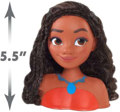 Lalka Głowa do czesania i stylizacji włosów Księżniczka Disney Vaiana Moana +szczotka