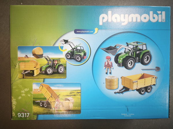 OUTLET Playmobil Country Traktor z przyczepą 47 elementów NIEKOMPLETNY