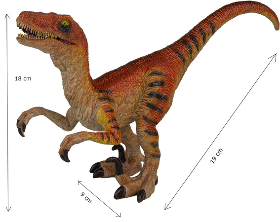 Dinozaur Velociraptor duża figurka ruchoma 19 cm