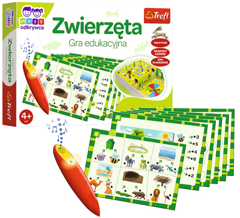 Zwierzęta Magiczny Ołówek Gra Edukacyjna Trefl