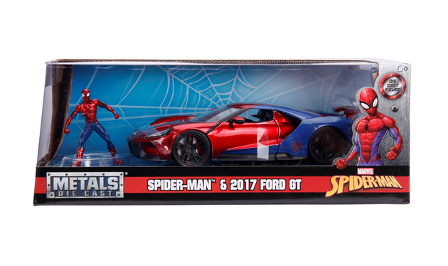 Jada Marvel Spiderman Ford GT z figurką samochód pojazd