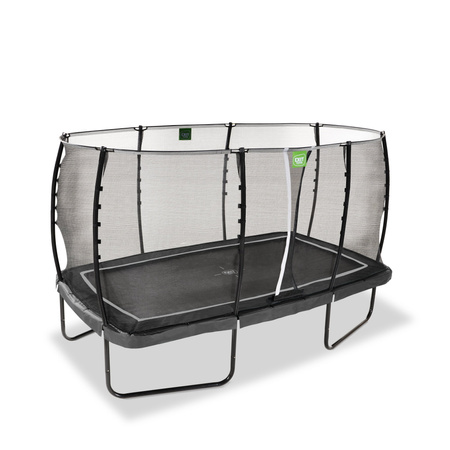 Trampolina ogrodowa z siatką zabezpieczającą na nóżkach Allure Classic 244x427 cm czarna