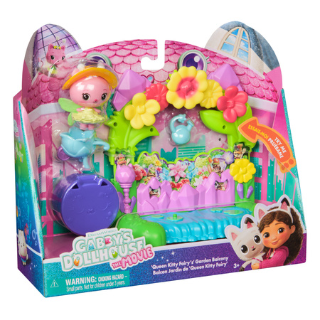 Koci Domek Gabi Film Zestaw Ogrodowy Balkon Figurka Wróżkicia + Akcesoria Gabby's Dollhouse the Movie