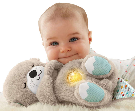 Wydra interaktywna usypianka maskotka + gryzak GRATIS