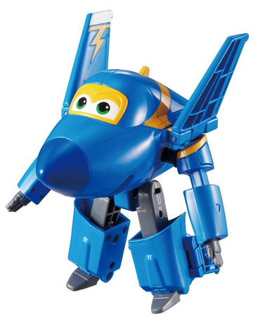 Super Wings Figurki Transformujące samolot robot Jerome (Lotek) i Jett (Dżetek)