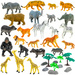 Figurki Zwierzęta Zoo Safari Dzikie Zwierzątka Duży Zestaw Figurek w pudełku 40 elementów