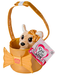 Chi Chi Love Shimmer maskotka beżowy piesek w torebce