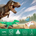 Klocki konstrukcyjne CaDA Zdalnie sterowana figurka Zielony Dinozaur T-Rex Tyranozaur RC Dual Mode 343 elementy