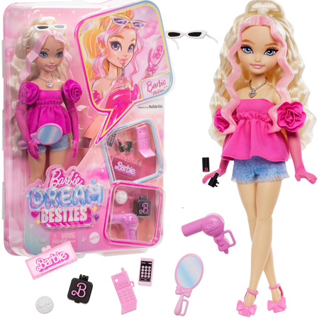 Barbie Dream Besties Zestaw Malibu Lalka modowa + akcesoria