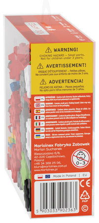 Klocki konstrukcyjne Mini Waffle Konstruktor 140 elementów Marioinex