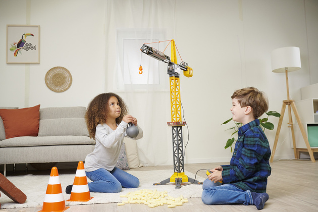 Duży Dźwig Żuraw zdalnie sterowany 110 cm obrotowe ramię + pilot