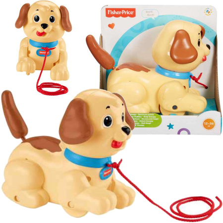 Interaktywny Spacerowy Mały Snoopy na sznureczku do Ciągnięcia