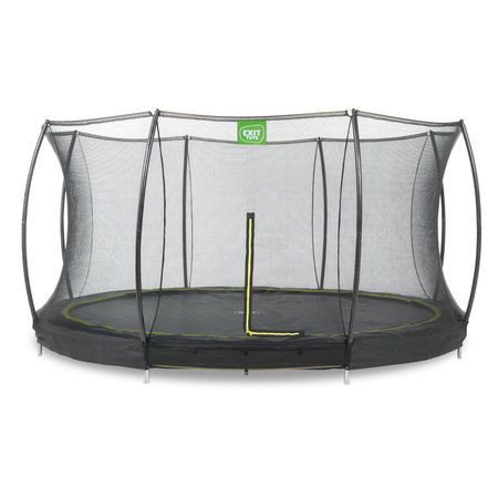 Trampolina ogrodowa z siatką zabezpieczającą Sillhouette 427 cm czarna