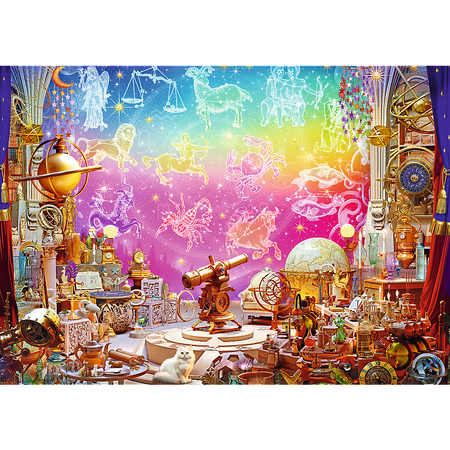 Puzzle Trefl 2x500 elementów Kosmos i Kryształy