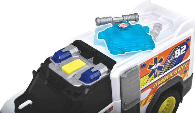 Pogotowie Ratunkowe Interaktywny Biały Ambulans Medical Responder 30cm Światło Dźwięk