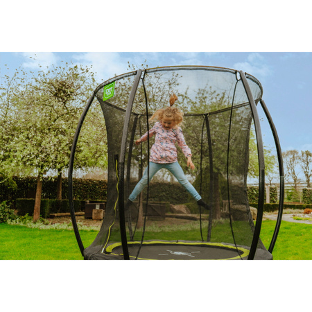 Trampolina ogrodowa z siatką zabezpieczającą Silhouette 183 cm czarna