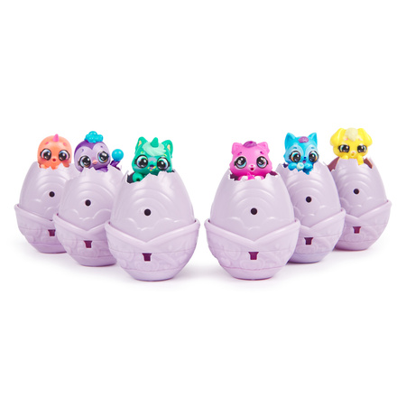 Hatchimals Alive! Rainbow Hatchery zestaw 6 figurek w jajkach + akcesoria