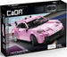 Klocki Konstrukcyjne CaDA Auto Sportowe różowy samochód Wyścigowy Legand Sports Cars RS Wyścigówka 280 elementów RC Dual Mode
