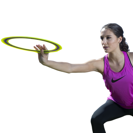 Obręcz do rzucania Aerobie Pro frisbee żółte 33 cm Spin Master + GRATIS Rakieta Aerobie