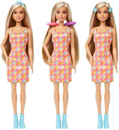 Barbie Zestaw Lalka Fryzjer Kolekcjonerska Salon Fryzjerski + akcesoria 15 elementów