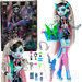 Monster High Zestaw Elektryzujący styl Amped Up Frankie Stein Lalka 29 cm + akcesoria rockowe