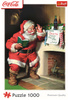 Puzzle 1000 Coca Cola Mikołaj przy kominku Trefl