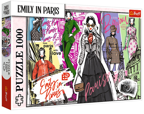 Trefl Puzzle 1000 elementów Emily w Paryżu: Modowe inspiracje