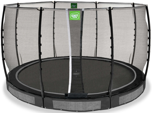 Trampolina ogrodowa z siatką zabezpieczającą do gruntu Allure Classic 366 cm czarna
