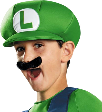 OUTLET Strój karnawałowy Super Mario dla chłopca Luigi kostium przebranie 134-146 cm (10-12 lat) PO ZWROCIE