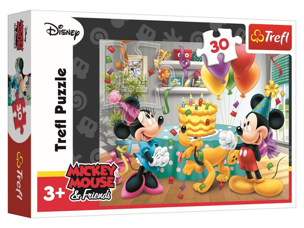 Trefl Puzzle Disney tort urodzinowy 30 elementów 
