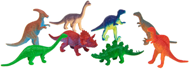 Zestaw Eichhorn Drewniana farma 23 elementy+Zestaw Figurek Dinozaurów w pojemniku 55 elementów