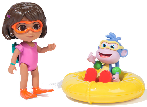 Dora Poznaje Świat Zestaw Splash-Splash 2 Figurki Dora i Butek + Akcesoria