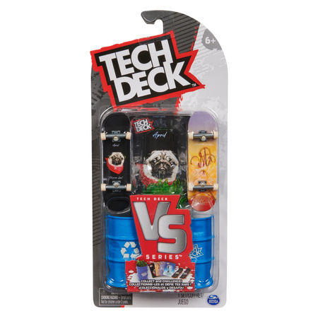 Tech Deck zestaw 2 x fingerboard mini deskorolka April w zestawie z przeszkodą
