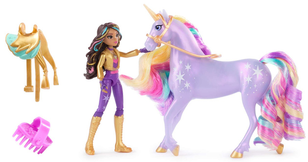 Akademia Jednorożców Zestaw lalka Sophia i figurka jednorożca Wildstar + akcesoria Unicorn Academy