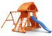 Plac zabaw drewniany duży Giant Move domek, 2x huśtawka, zjeżdżalnia, piaskownica, drabinka, ścianka i lina wspinaczkowa