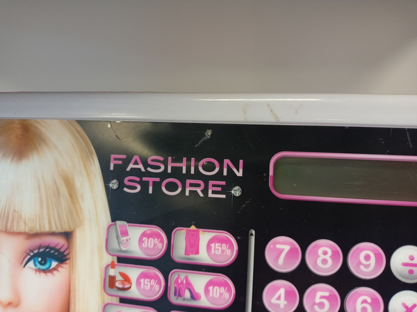 Barbie Kasa Sklepowa skaner banknoty monety WADLIWA