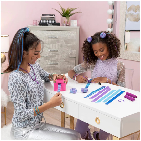 Zestaw kreatywny ozdoby do włosów doczepy pasemka Cool Maker Hollywood Hair Party Pop